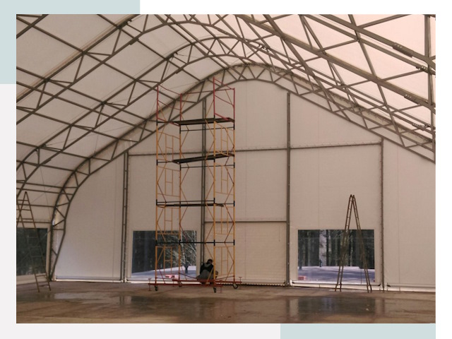 Шатровые ангары в Великом Новгороде