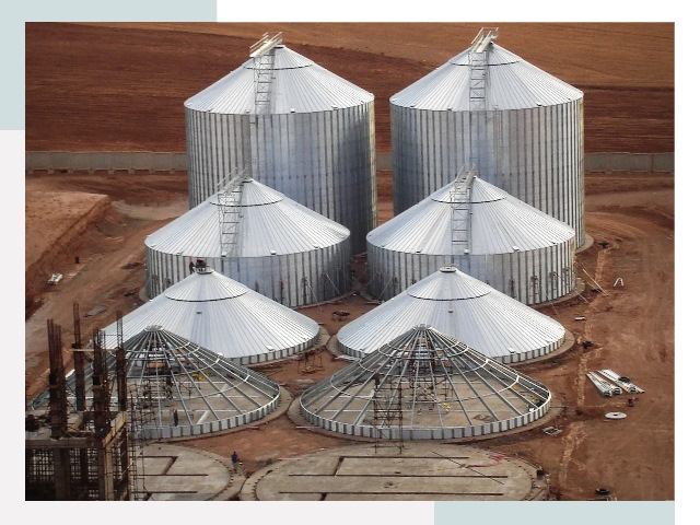 Строительство зерновых силосов в Великом Новгороде