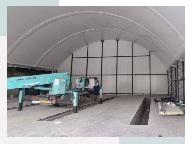 Внутреннее оснащение ангаров в Великом Новгороде